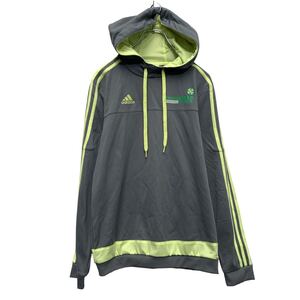 adidas ロゴスウェット パーカー M グレー アディダス ジャージ プルオーバー 古着卸 アメリカ仕入 a606-5648