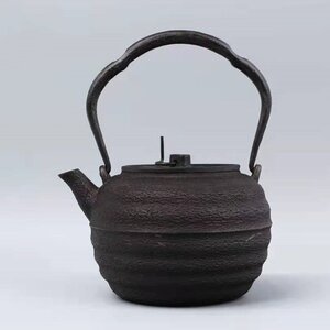 新作★鉄器 ★茶道具★老鉄瓶 壺 鉄やかん 鉄分補給 鉄びん★未塗装鉄器★1200ml