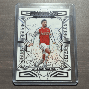 【1st No!】 William Saliba - Arsenal Contra Electric Etch /9 2023-24 Panini Obsidian Soccer