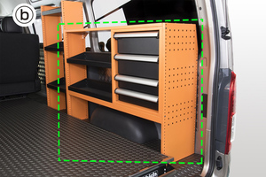 Uivehicle マルチシステムラック (b) ハイエース 200系 横1250×縦880×奥行320mm ※リアヒーター装着車用