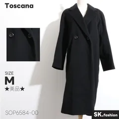 ★美品★ Toscana トスカーナ アウター　チェスターコート　カシミヤ100％ 　ブラック　 【SOP6584-00】 送料無料　古着　レディース