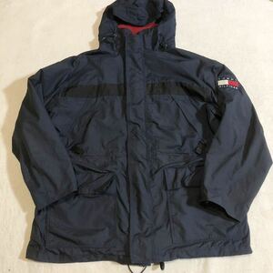 90s TOMMY HILFIGER トミーヒルフィガー マウンテンパーカー ナイロンジャケット デッキ アウター XL vintage ヴィンテージ