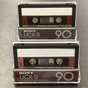 2106BT ソニー UCX-S 90分 ハイポジ 2本 カセットテープ/Two SONY UCX-S 90 Type II High Position Audio Cassette