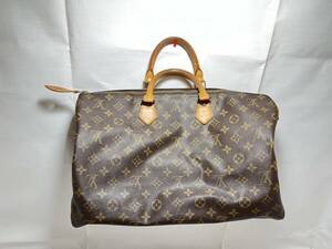 Louis Vuitton　ヴィトン　スピーディ　40　モノグラム　ミニボストンバッグ　ハンドバッグ　鍵付き　MB0961　鑑定済　楽88