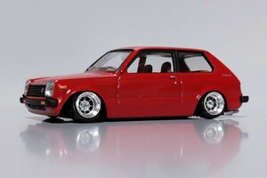 希少 レア 1/64 絶版 名車 コレクション TOYOTA STARLET 1300S トヨタ スターレット KP61 改 深リム ハヤシ シャコタン カスタム 旧車 改造