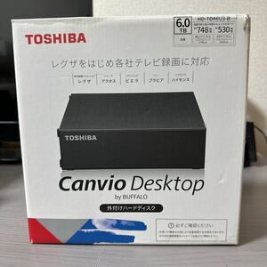 TOSHIBA 外付けハードディスク 6TB Canvio HD-TDA6U3-B 外付HDD BUFFALO 東芝　開封未使用品 外付HDD