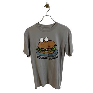 【02ss アンダーカバー UNDERCOVER BUDDAH BURGER S/S Tee 白 ホワイト メンズM ハンバーガー Tシャツ 初期 HAZE期 2002 artscabut 685】