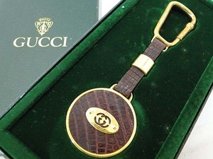 ●本物 GUCCI グッチ リザード型押し キーリング※箱有り キーホルダー