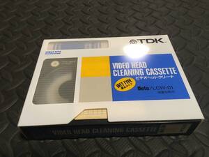 ◆◇中古 β B ベータ ビデオ カセットテープ TDK ビデオヘッドクリーナー　使用品　TDK◇◆