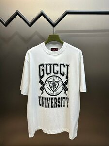 GUCCI Tシャツ T-shirt UNIYERSITY 1951 ホワイト