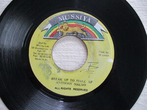 ANTHONY MALVO 7！BREAK UP TO MAKE UP, JA 7インチ EP, STYLISTICS カバー