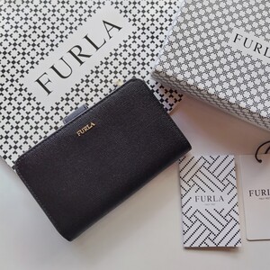 【新品】 FURLA BABYLON 折り財布　ブラック