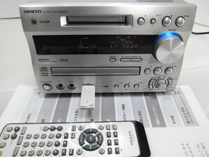 ◆最上位・完動品◆ ONKYO FR-N9NX CD/MD/USB/Tunerアンプ ♪MD搭載最終機種♪新品レンズとベルト交換★リモコン、アンテナ他付属あり♪