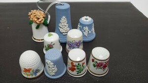 シンブル 指ぬき 指貫 ウェッジウッド リモージュ 他 計 9点 コレクション Wedgewood Limoges ポーセリン ドイツ フランス イギリス