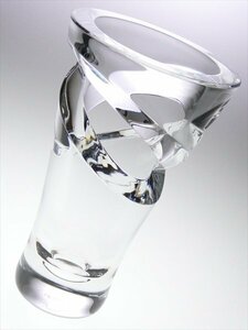 n203 Baccarat バカラ クリスタル トルネード ベース 花瓶 飾壷