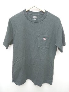 ◇ ⊂ Danton ダントン 半袖 Tシャツ カットソー ブラック レディース P