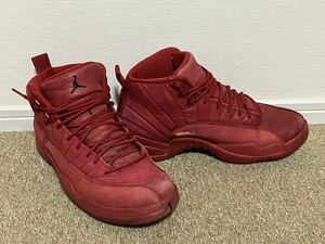 G404☆送料無料☆NIKE/ナイキ『130690-601 GYM RED AIR JORDAN 12 RETRO/エアジョーダン12レトロ』28.0CM 中古スニーカー 2018 現状品