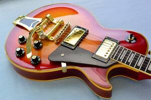 一時値下げ！ Aria Pro II LC-800 Bigsby ビグズビー・トレモロ アリア 80年 レスポール Les Paul Custom 整備クリーニング済み #24 E02-04