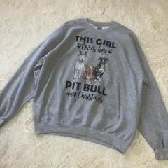 Pit Bull ピットブル　クリスマス　スウェット　ビックサイズ　XL