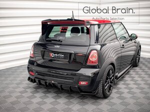 ミニ クーパー R56 JCW 後期 リア サイド スプリッター スパッツ V3/ リア サイド スポイラー バンパー アンダー フラップ