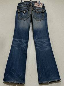 ※TRUE RELIGION トゥルーレリジョン BILLY SUPERT with BIGT デニムパンツ インディゴ 未裾直 米国製 29 　　 BJBD.AA