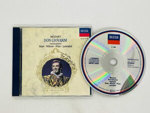 即決CD 独盤 MOZART DON GIOVANNI HIGHLIGHT / SIEPI , NILSSON , PRICE , LEINSDORF / 421 875-2 Z28