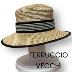 ROSEBUD ＜FERRUCCIO VECCHI＞カンカンハット　ストライプ