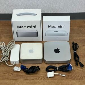 Mac mini 2台 まとめて A1347 i5 2.3Ghz A1176 Duo 1.83Ghz 元箱 A1307 付き