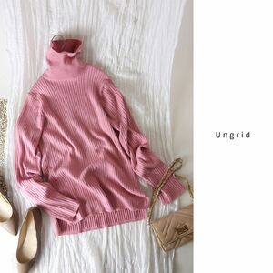 2022-23AW☆アングリッド Ungrid☆洗える サイドスリット タートルニット フリーサイズ☆A-O 5630