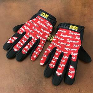 ★ Supreme シュプリーム Mechanix メカニクス コラボ グローブ 手袋 Sサイズ レッド 赤 ロゴ 未使用 ★