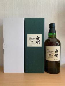 サントリー シングルモルトウイスキー 白州25年 箱付き THE HAKUSHU SINGLE MALT JAPANESE WHISKY AGED 25 YEARS 