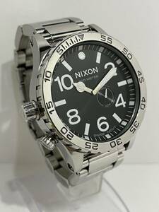 1円スタート 稼動品 NIXON ニクソン 51-30 タイドグラフ メンズ腕時計 