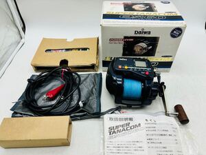 通電OK!! 【保管品】DAIWA SUPER TANACOM スーパータナコン EX-60 ダイワ 外箱付き ビデオ付 説明書 海釣り 船釣り 現状品 DM1217M