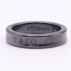 Tiffany & Co. ブラック チタン　リング 8号 ティファニー