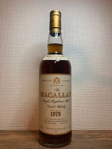 The MACALLAN 18年 1978 マッカラン シングルモルト　スコッチウイスキー 750ml 43％ 