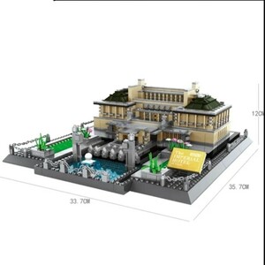 ☆最安値☆ レゴ 互換 帝国ホテル 日本 明治時代 1373ピース アーキテクチャー ジオラマ 世界遺産 建物 模型 置物 LEGO規格