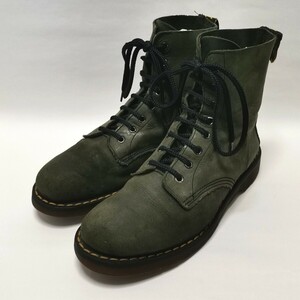 Made in England Dr. Martens 8hole ダークグリーン 約UK6-UK6.5 英国製 ホワイト社製造 イングランド ドクターマーチン ブーツ ビンテージ