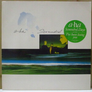 A-HA-Scoundrel Days (EU オリジナル LP+インナー/レアステッカー付きエンボスジャケ)