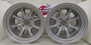 【在庫あり即納】RS Watanabe R TYPE 15×9.5J-19 4H-114.3 シルバーメタリック 15インチ ワタナベ アルミホイール 2本