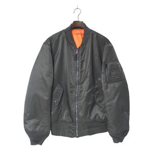 TI3066▽アルファ/ALPHA INDUSTRIES*メンズM TALL*MA-1/フライトジャケット/ジップアップブルゾン*グレー系*20001-076