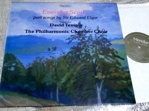 LP　EVENING SCENE Part songs by elgar/temple/PCC/UK