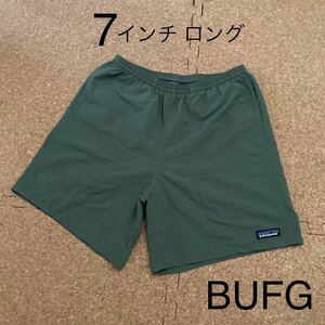 Sサイズ 極美品【2017・廃盤】patagonia メンズ バギーズ ロング 7インチ ( BUFG ) バッファローグリーン MARS 米軍 ミリタリーカーキ希少