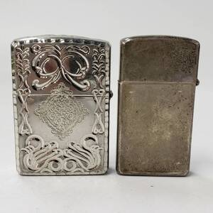 24浦/C024350-1/SY8000/Ｍ014-612/ Zippo ジッポライター ２点まとめ BRADFORD.PA. MADE IN U.S.A./STERLING 1993 喫煙グッズ