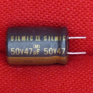 CE04 ELNA オーディオ用電解コンデンサ SILMICⅡ 47μF 50V 新品