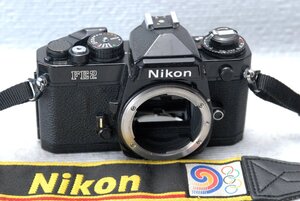 Nikon ニコン 人気の高級一眼レフカメラ FE2（黒）ボディ 希少な作動品 （腐食無し）