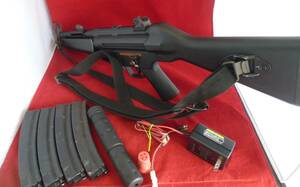 ジャンク品 東京マルイ MP5（A4？）スタンダード電動ガン/マガジン・サイレンサー付き/中古品・現状渡し・バッテリーなし