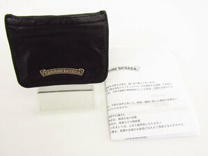 Chrome Hearts クロムハーツ コインパース 3×4 ブラック レザーブラック 小銭入れ コインケース ▼ AC25033