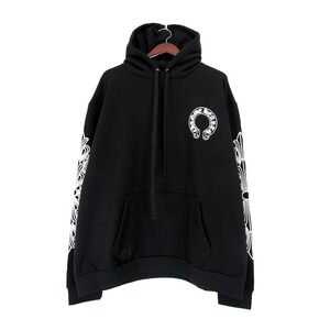 クロムハーツ CHROME HEARTS 【 Horseshoe Pullover Hoodie 】 ホースシュー ロゴ プリント プルオーバー スウェット パーカー　n7293