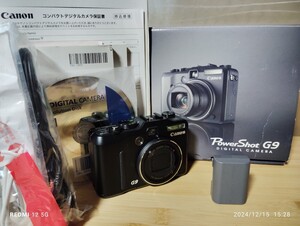 箱有り 説明書有り　Canon CANON キャノン PowerShot G9 PC1250 デジタル　ブラック