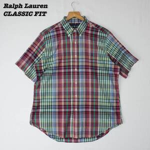 Ralph Lauren CLASSIC FIT Shirts L SHIRT23111 ラルフローレン クラシックフィット マドラスチェック インドマドラス ボタンダウンシャツ